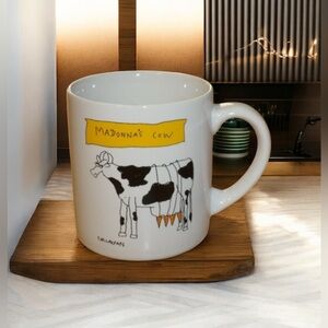 Callahan Ceramic Art Mug Vintage Cartoon Cow & Cat Graphic collectible Mug Gift
